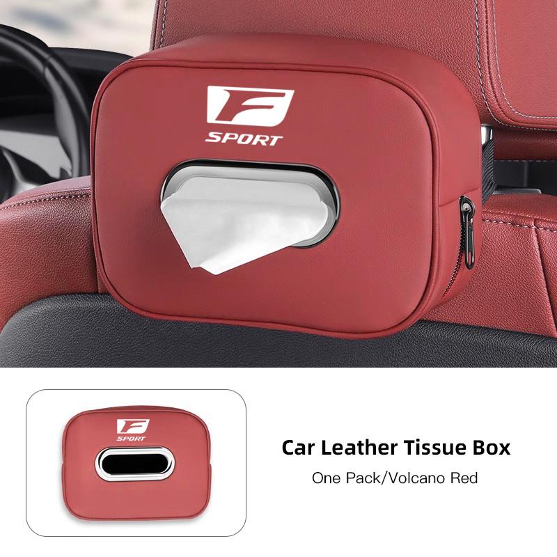 AAPL1 2026 Hot Interior Stickers New PU Leather Car Tissue Box Storage Bag Accessories For Lexus IS250 IS350 IS200 UX RX350 LX570 LX60