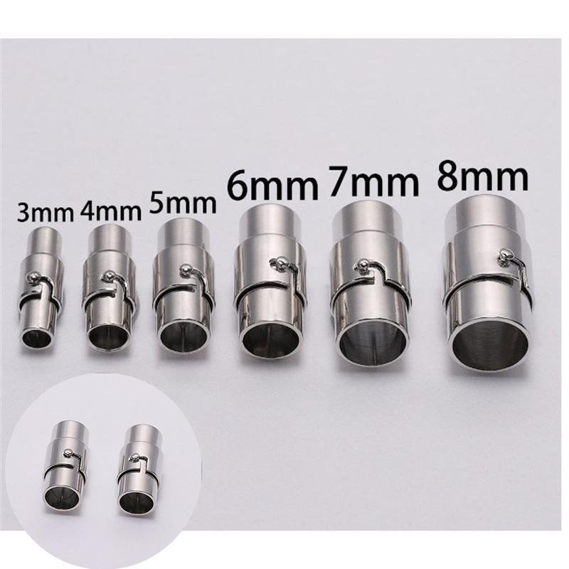 Bracelet Necklace Connector Magnetic Clasps Leather Cord 10PCS End Cap Jewelry