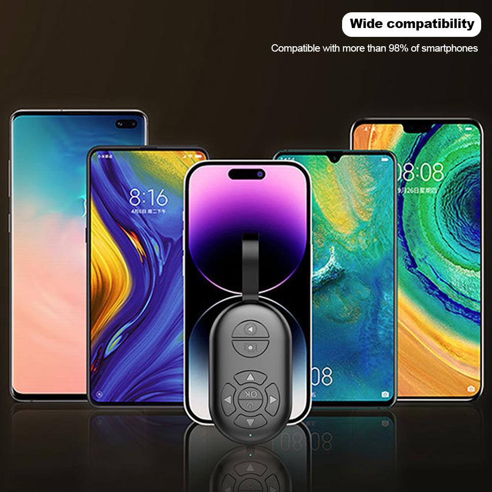 Беспроводной телефон Bluetooth пульт дистанционного управления затвор камеры бесшовная запись видео контроллер подключения для TikTok видео переворачиватель страниц