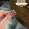 Минималистичное регулируемое кольцо из сплава для женщин