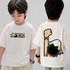 One Piece Cute Chibi Character Print Cotton T-Shirt  Kids Clothes 2026 Summer Short-Sleeve Casual Tee Tops