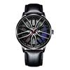 Cool And Cool Fashion Stainless Steel Men's Quartz Wristwatch Dial Sport Car Rim Wheel Hub Watch Business Luxury Wrist Watches
