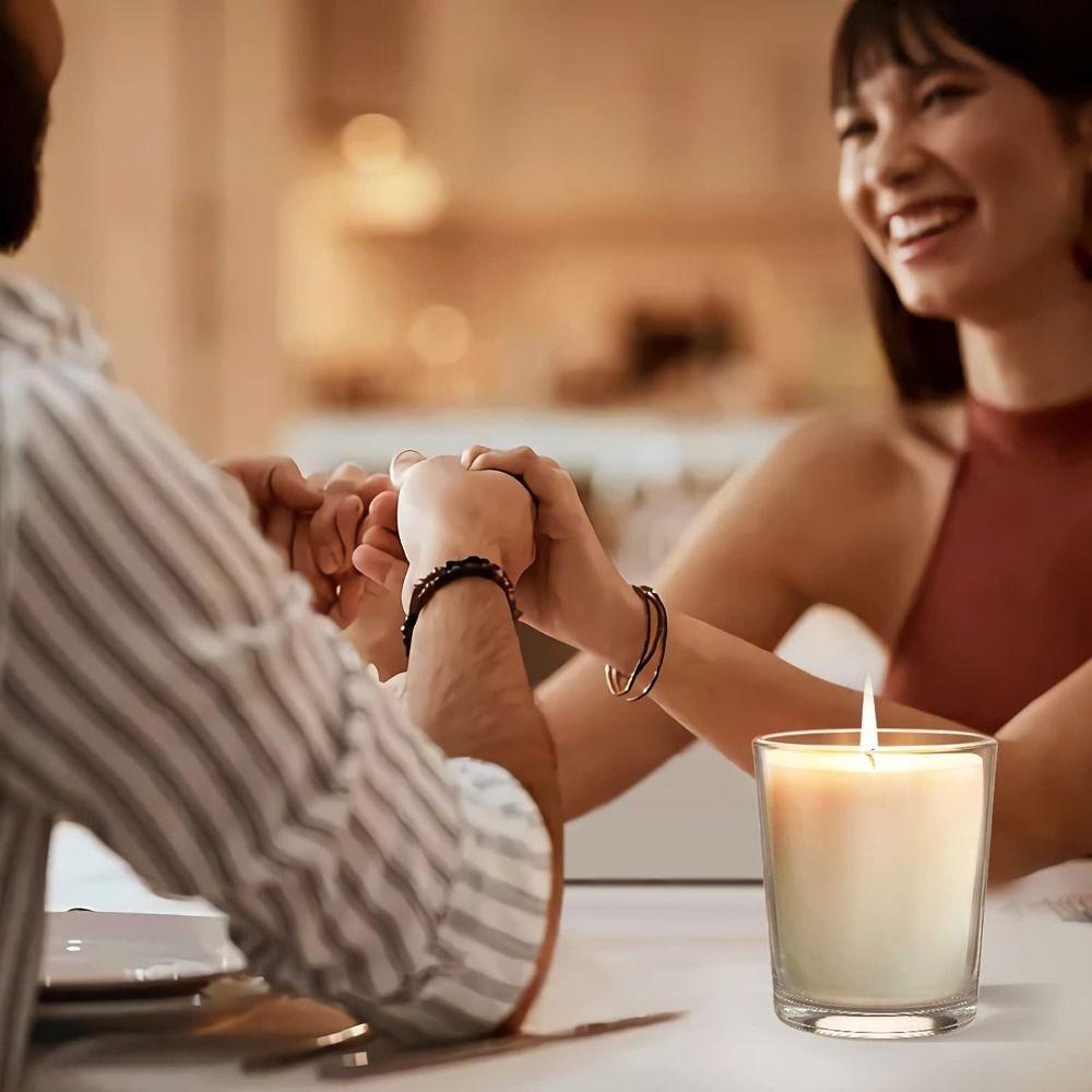 Прозрачные стеклянные банки для свечей, небольшой стеклянный поднос для ароматерапии, пустые контейнеры для свечей для изготовления свечей