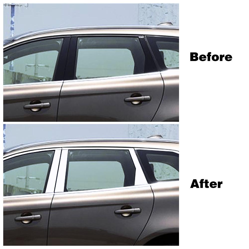 Для Volvo XC60 AU 2008-2017 хромированное окно BC, накладка на стойку, накладка из нержавеющей стали, центральные стойки автомобиля