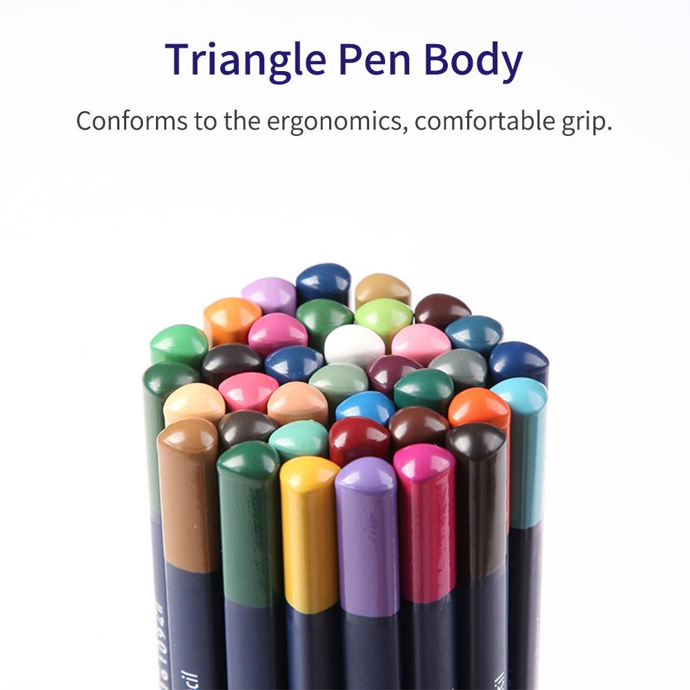 12 24 36 48 72 Professional Watercolor Pencils Set Water Soluble Colored Pencils with Brush Metal Box Water Color Pencils Art Supplies for School Stu