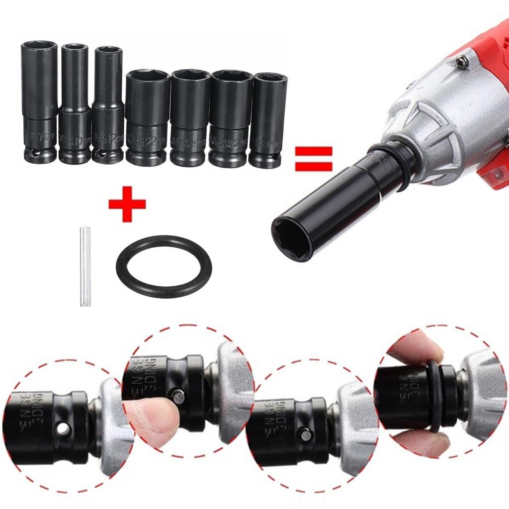 19 шт., набор электрических ударных гайковертов с шестигранной головкой, комплект переходников для сверлильного патрона, набор адаптеров для электрических дрелей, отверток