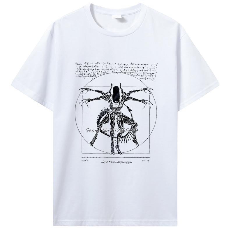Брендовая футболка Homme Tees Крутые вещи для подростков Футболка Da Vinci Alien Подарки для геймеров для мужчин Уличная одежда