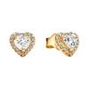 Original Design, Gold-plated, Copper-silver Alloy, Synthetic Cubic Zirconia, Earrings, Same Style for Men and Women, Gold 268427C01