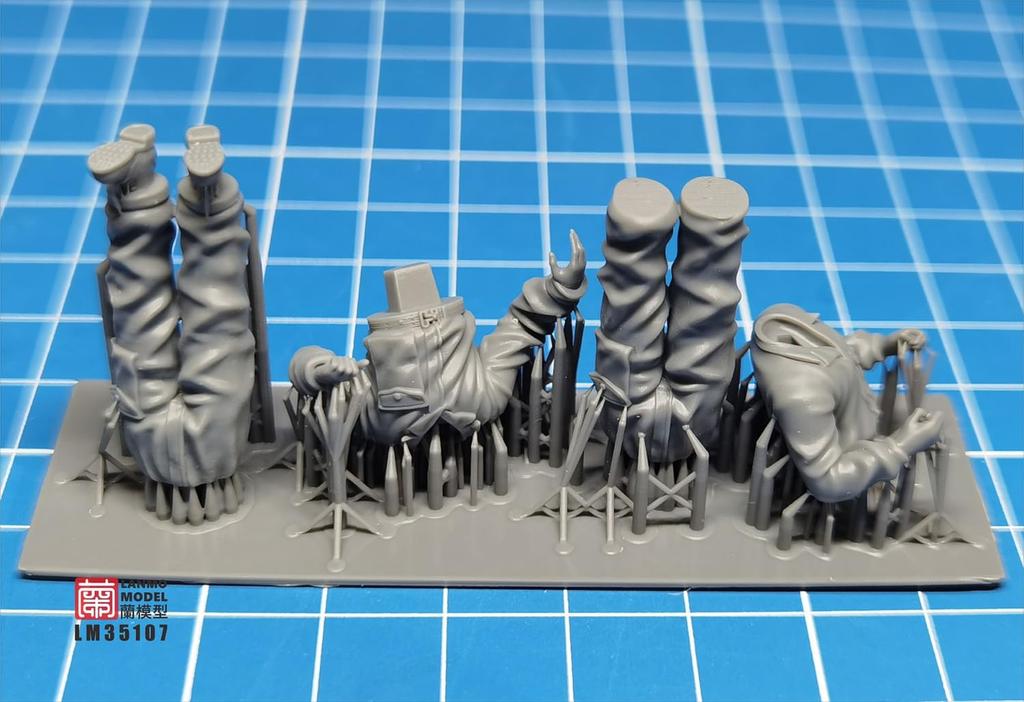 Lanmo Model Китайская экспедиционная армия Танковый экипаж Набор для 3D-принтера 1/35 3 детали LANLM-35107