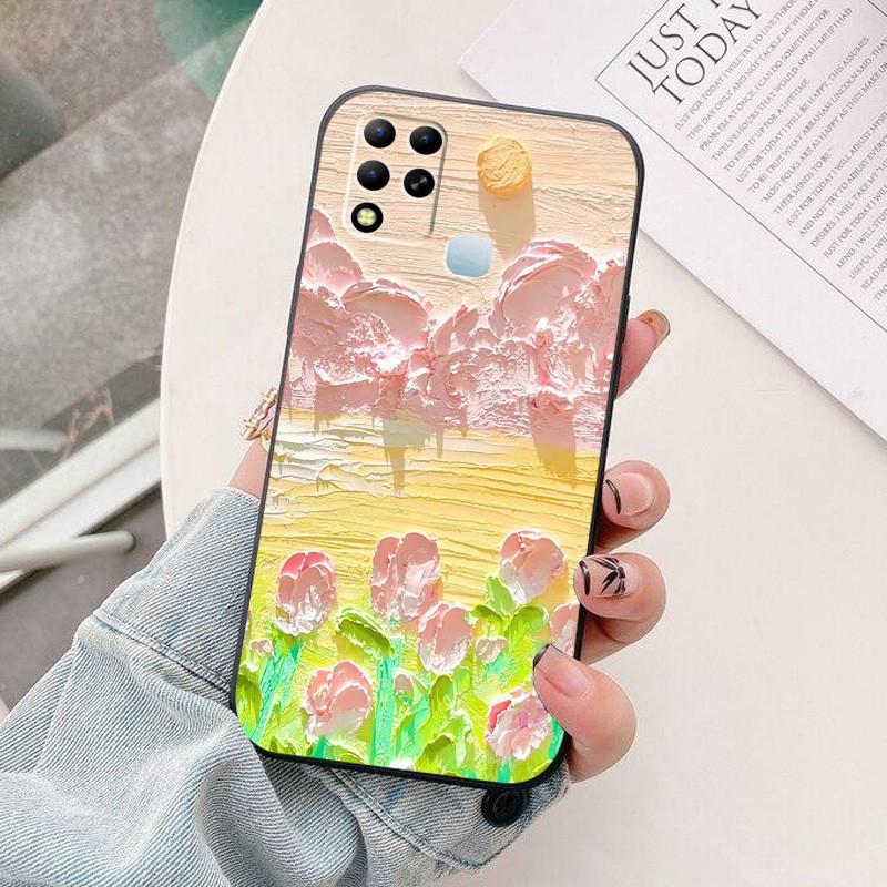 Case For Infinix Hot 11 G37 Pattern Silicone Shockproof Phone Cover For Infinix Hot11 G37 X689F Bumper Full Protection Coque