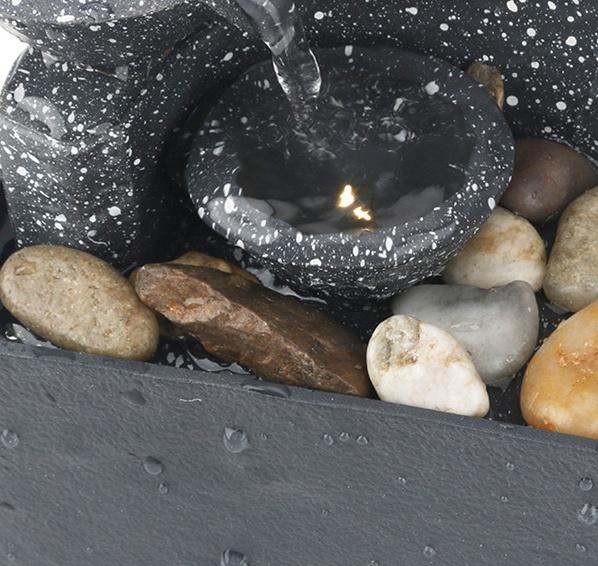 7,6-дюймовый настольный фонтан-водопад, настольные USB-фонтаны, крытый фонтан-водопад, мини-водопад