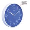 Пластиковые аналоговые настенные часы, кварцевый механизм, бесшумный ход, современное тиснение, легко читаемый индикатор времени (30 см X 30 см, бирюзовый)