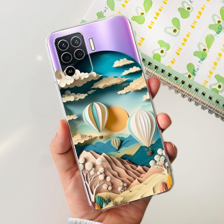 Чехол для телефона Oppo Reno5 Lite 5 Lite Мягкий ТПУ Силиконовый Fundas Oppo A94 4G 5G Чехол Дракон Мраморный Роскошный Девичий Рисунок Capa