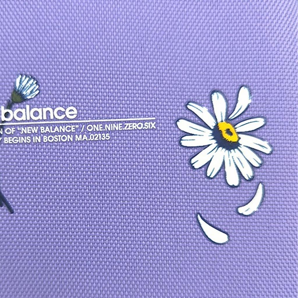 New Balance Daisy Embroidery Fabric Crossbody Shoulder Bag Unisex bags Purple GCA38013-PUR