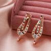 Luxury Drop Earrings With Multi Color Zircon Statement Women's Wedding Party Jewelry