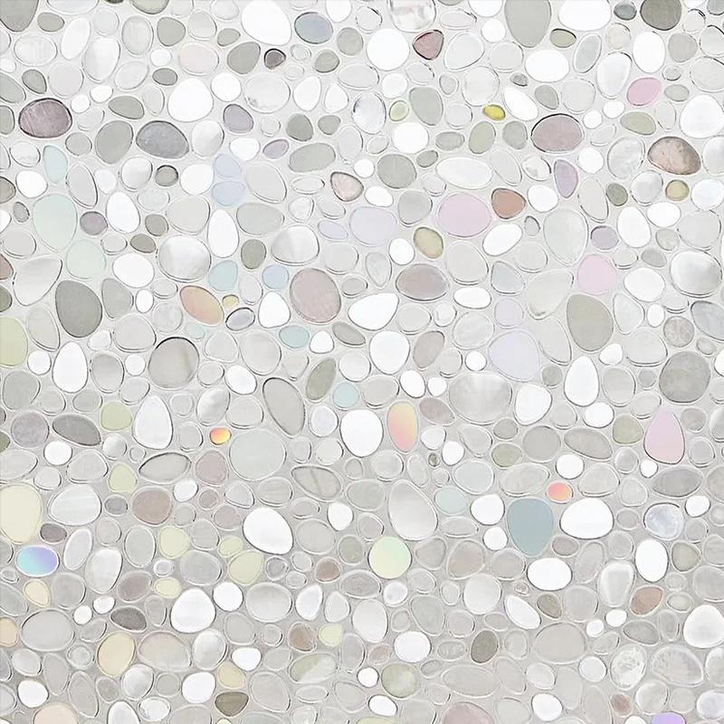 3D витражная пленка для окон, антибликовая виниловая радужные наклейки для конфиденциальности, клейкие статические наклейки для душа, матовое украшение для окон