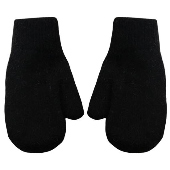 1 пара женских варежек, двухслойные, милые, эластичные, мягкие, утолщенные, холодостойкие, однотонные, осенне-зимние, перчатки для девочек для катания