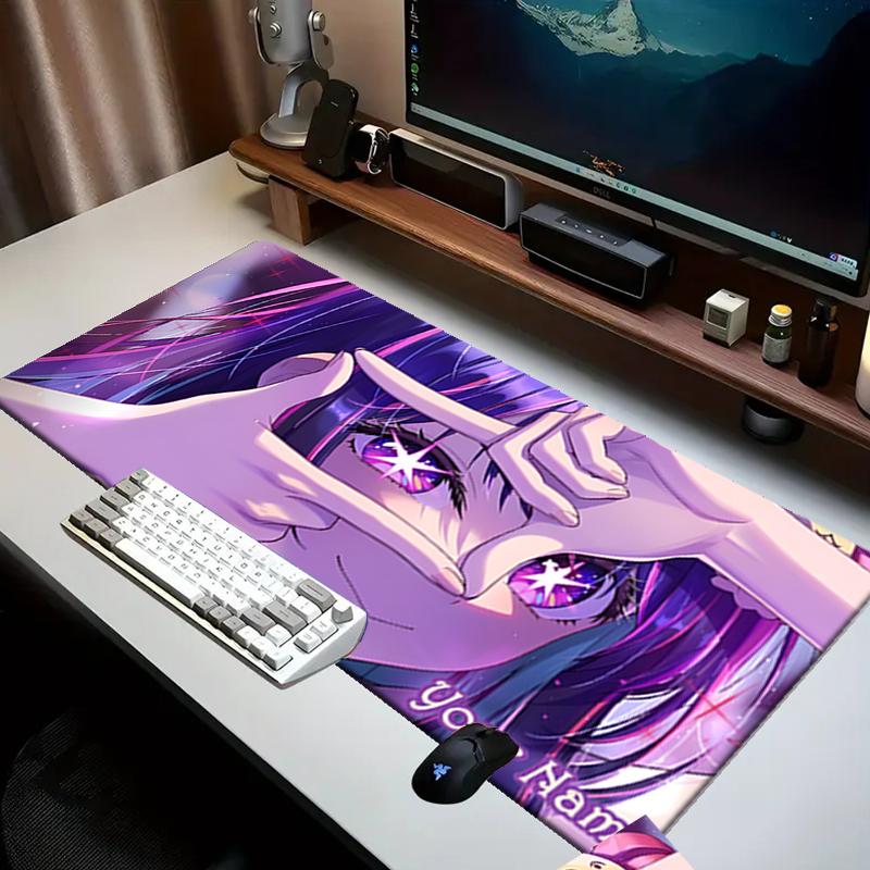 1PC Custom Name Purple Eyes Dream Mouse pad, keyboard and mouse desk pad, for computer notebook Birthday Gift For Any Room Or Office