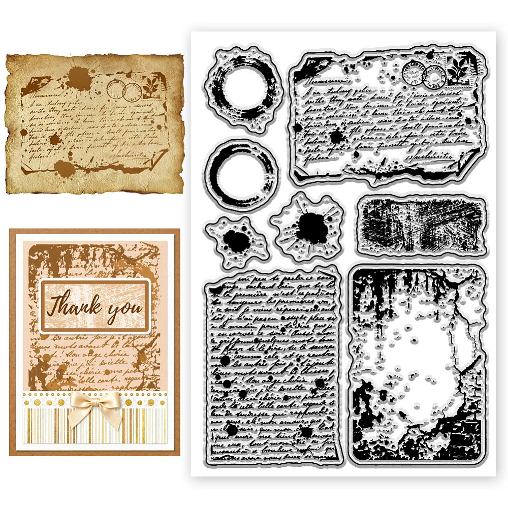 PVC Plastic Clear Stamps for DIY Scrapbooking Photo Album Decorative Cards Making Animals 160x110mm