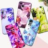 Black Tpu Case For Motorola Moto G60 4G G60S G71 G9 Play Plus Power One 5G Ace Cover Orchids Flower