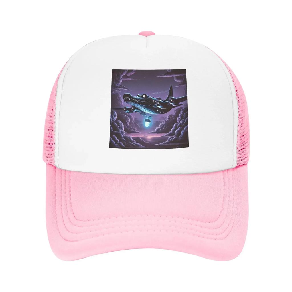 Flying Crocodile Bombardino Bring You Light Hiking Mesh Baseball Caps Women Funny Male Beach Coquette Hat Running Trucker Cap