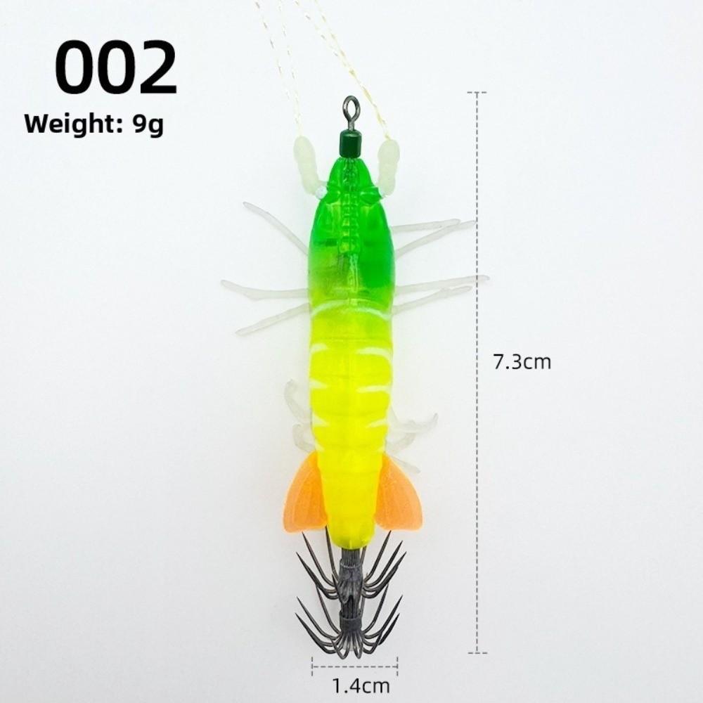 Horizontal Squid Jig 5.1g/7.3cm Octopus Bait Wobbler Slow Sinking Lure Sea Fishing