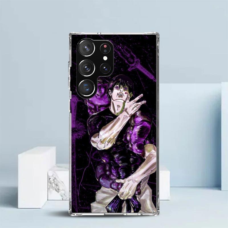 Kaisen J-Jujutsu Фушигуро Тодзи Чехол для телефона для Samsung Galaxy S24 S25 Edge S26 Ultra S22 S23 Plus S21 + S20 FE Мягкий ТПУ Задняя крышка