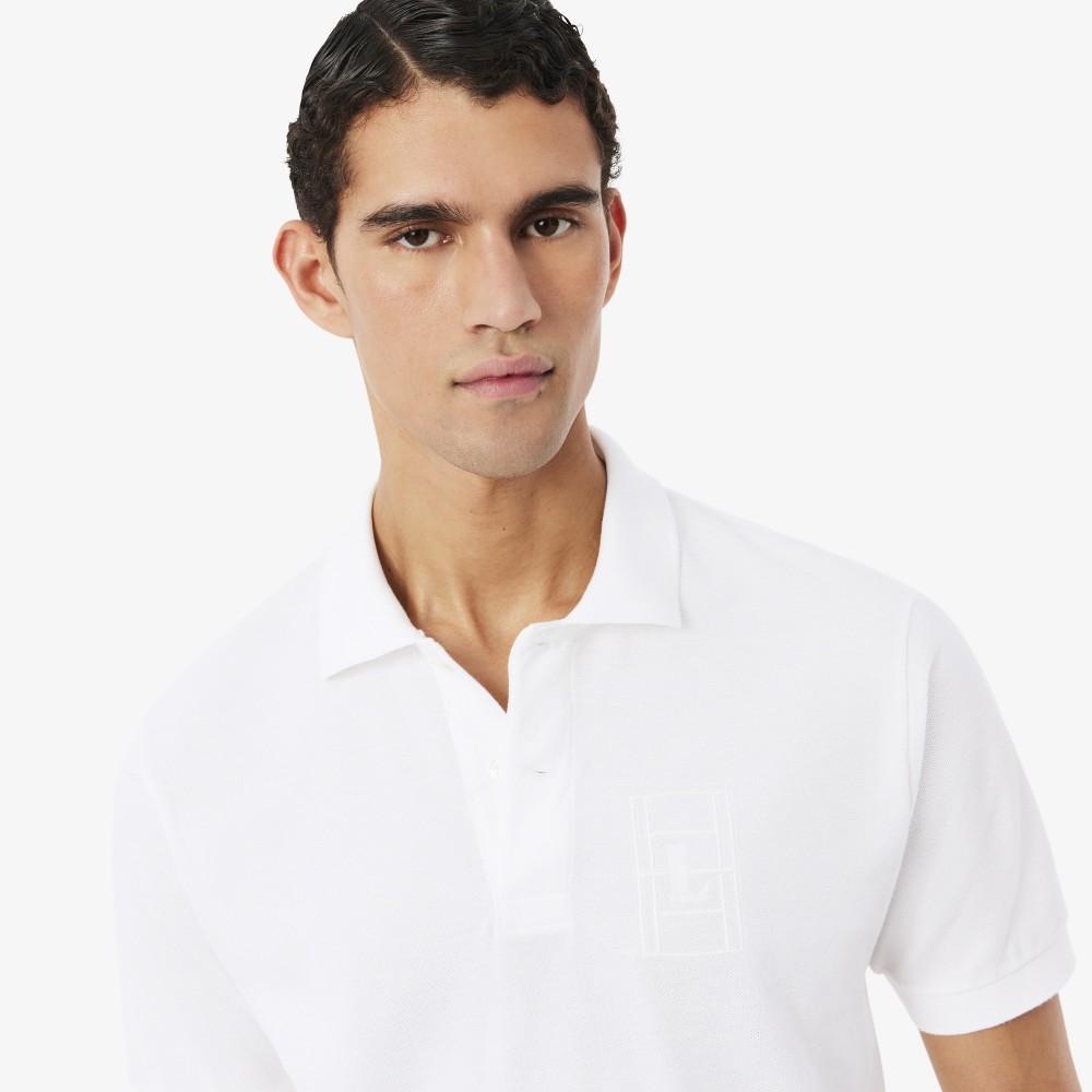 Lacoste Мужская футболка-поло с коротким рукавом и L-логотипом для тенниса PH1751-56G001
