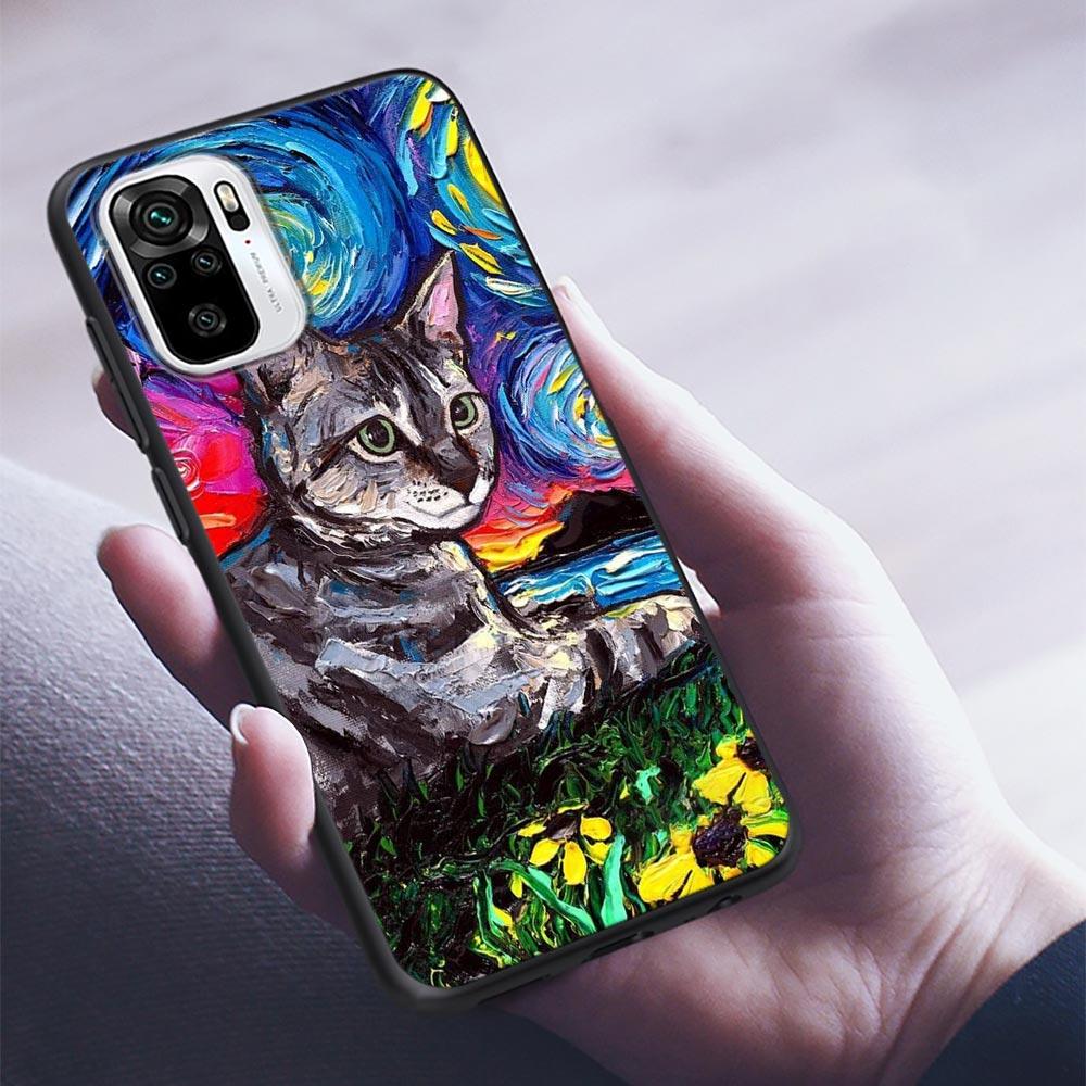 Силиконовый чехол для телефона Myth Legend Art Cat Fox Fish для Xiaomi Redmi Note 9 9T 10 10s 11 11s 11E 8 7 Poco M3 M4 Pro 5G