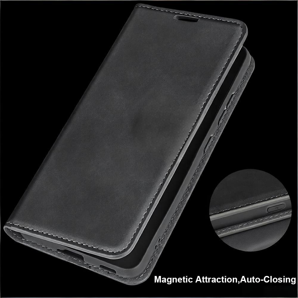 Магнитный кожаный чехол-книжка для Samsung Galaxy S26 Plus S25 Ultra S24 FE S23 S22 S21 Plus A17 A16 M36 F36 A27 A37 A57