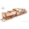 Maquette En Bois - UGEARS - Train À Vapeur V-Express Avec Tendeur - 538 Pièces - Beige