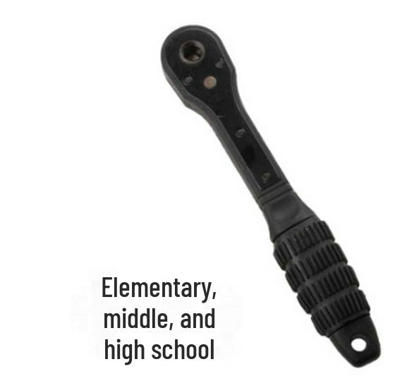 Ключ и гаечный ключ для патрона с храповым механизмом двойного назначения