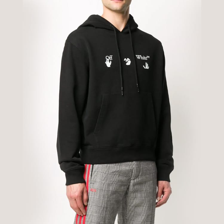 OFF WHITE Бывший в употреблении 2020 Толстовка на молнии OMBB034E20FLE0021001