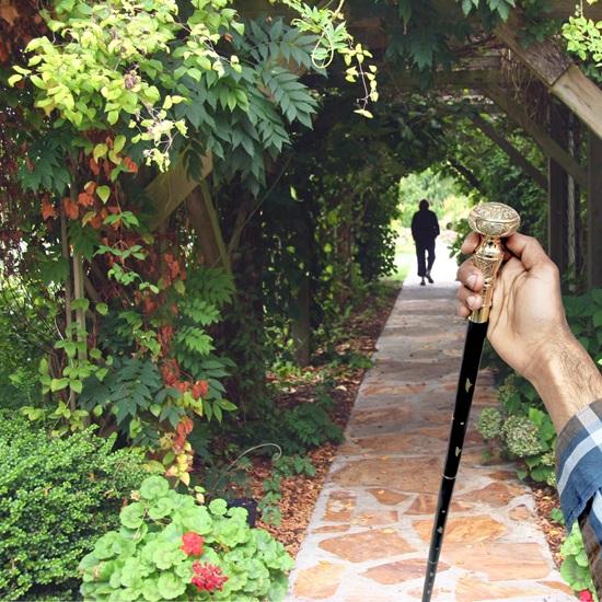 Трость для ходьбы с латунной ручкой в виде цветка, 99,06 см, стильная складная трость из черного твердого дерева, подарок для отца, бабушек и дедушек, рождественский подарок, подарок на годовщину