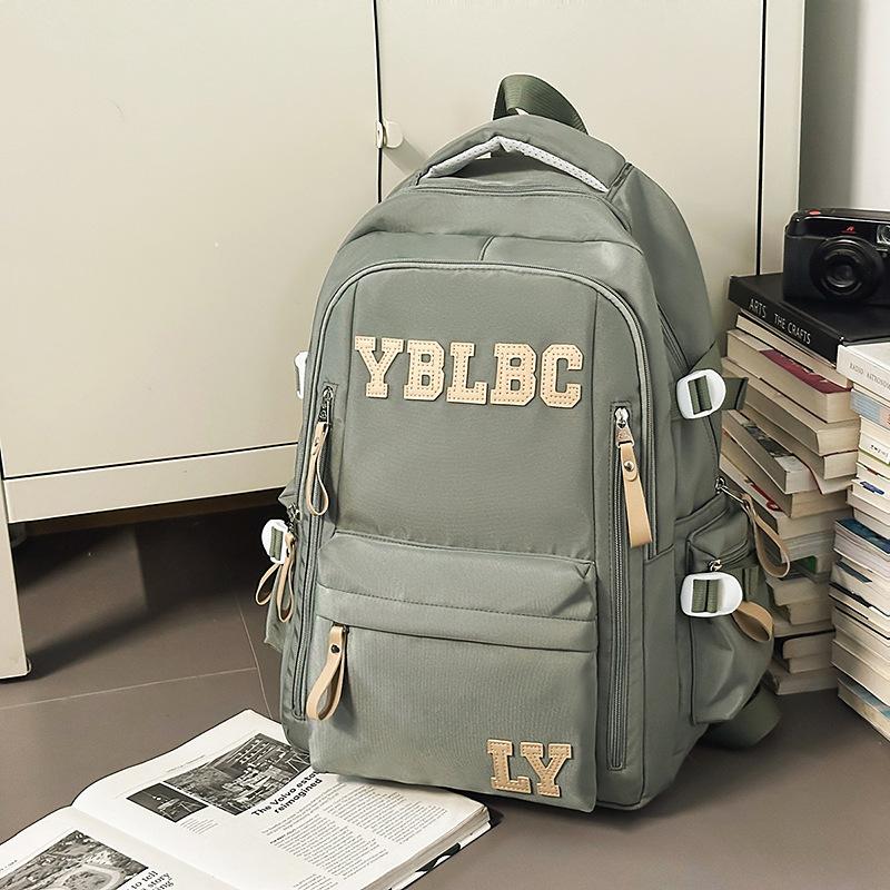 Schoolbag Large Capacity Multi-layer School Bag Junior High School Student Male Female High School Student Backpack Female Burden Reduction Ridge