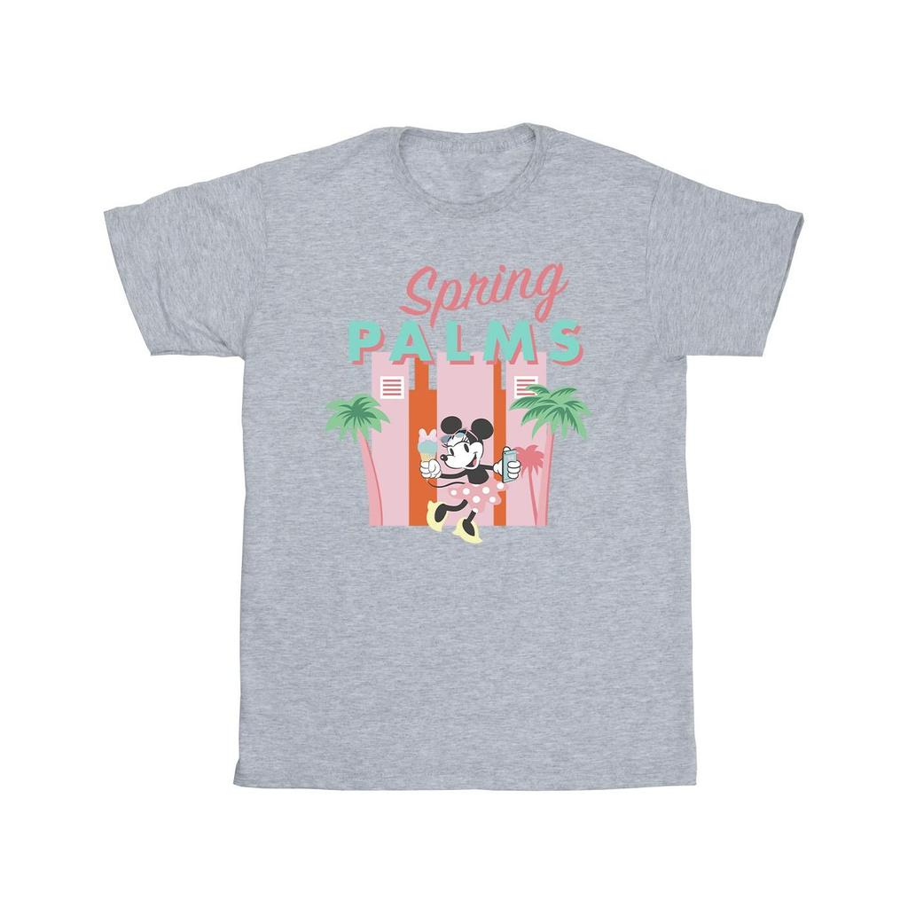 Disney Mens Minnie Mouse Spring Palms T-Shirt