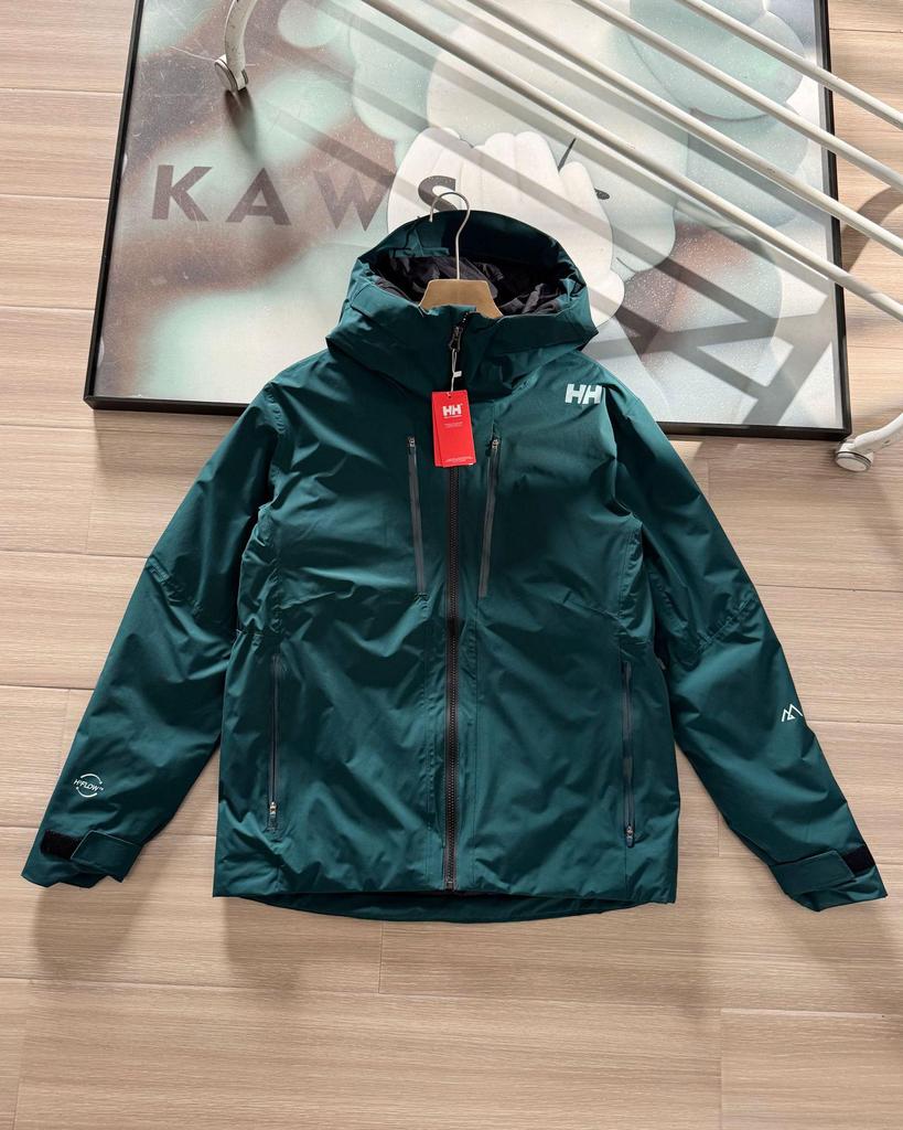 Helly Hansen HH Cross-border 25 Мужская модная зимняя горнолыжная куртка с герметичным капюшоном и ветрозащитным пухом.