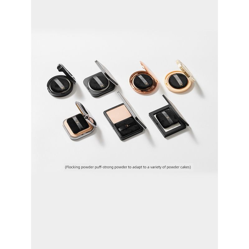 Xingdou Blackened Powder Puff 4-Piece Trial Set Flocked Powder Puff Cushion Puff Thumb Puff