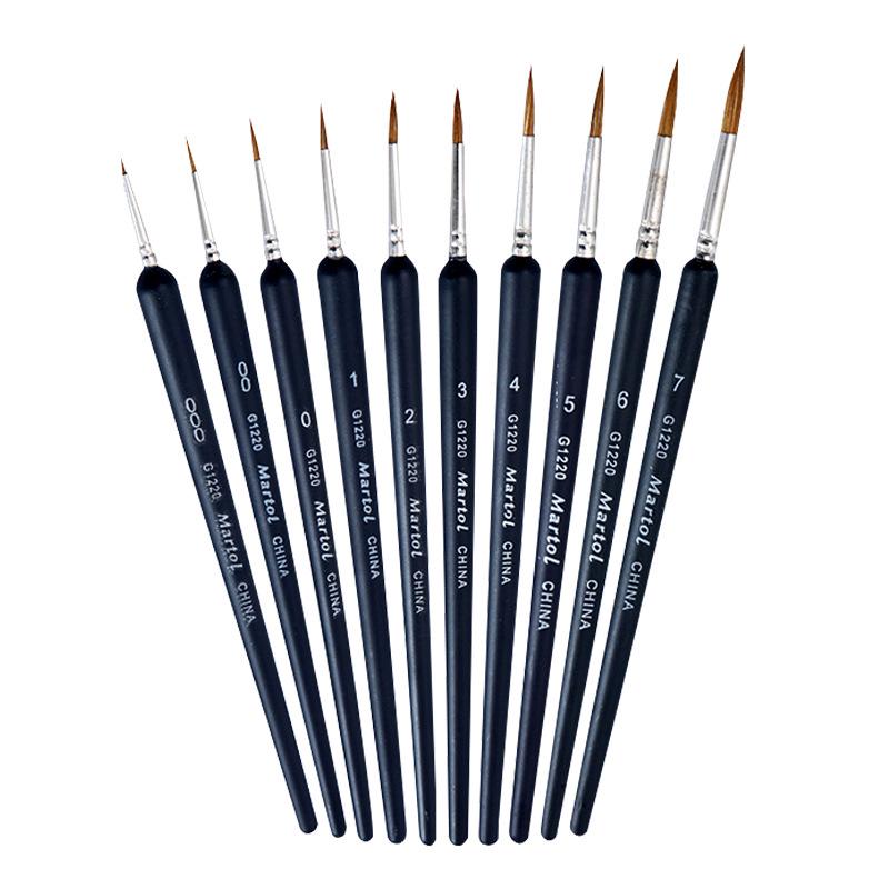 Mali G1220 Wolf Hair Liner Brush for Watercolor, Gouache, Chinese Painting, Nail Art, Oil Painting, and Line Drawing.