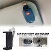 Universal Car Keychain Sun Visor Clip Holder 47-68mm Fit for Garage Door Remote Control Barrier Opener Quick Installation