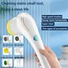 Бытовая электрическая щетка для чистки 5-в-1 Щетка для мытья ванной комнаты Инструмент для чистки кухни USB Ручная щетка для ванны Электрическая щетка для очистки раковины