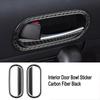 Carbon Fiber For Mazda MX-5 MX5 Miata NC 2009-2015 Car Door Handle Frame Cover Sticker Auto Door Trim Interior Accessories