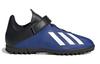 adidas X 19.4 TF K Круглый носок Устойчивые к истиранию Низкие детские футбольные бутсы Синий Черный Детские FW1064