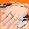 Модное и элегантное кольцо с бриллиантами для женщин, регулируемое кольцо с открытием на шесть крапанов