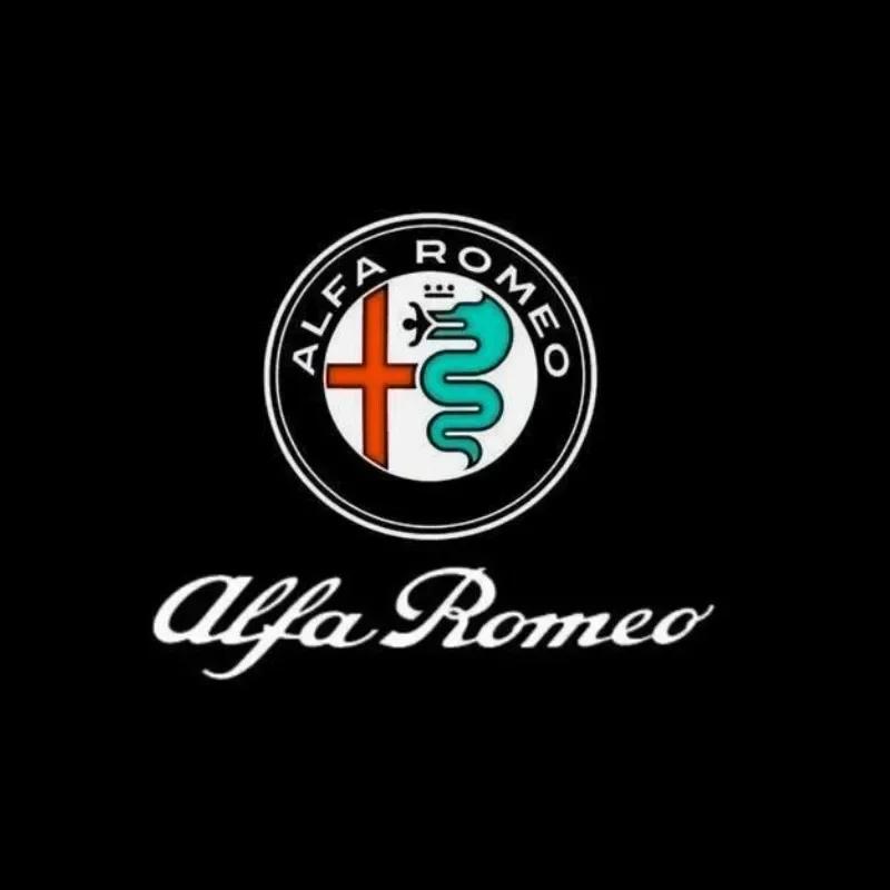Car Stickers For Alfa Romeo 2X For Alfa Romeo Giulia 952 159 166 GT Giulietta Tonale Mito Stelvio 949 Spider LED Car Welcome Log