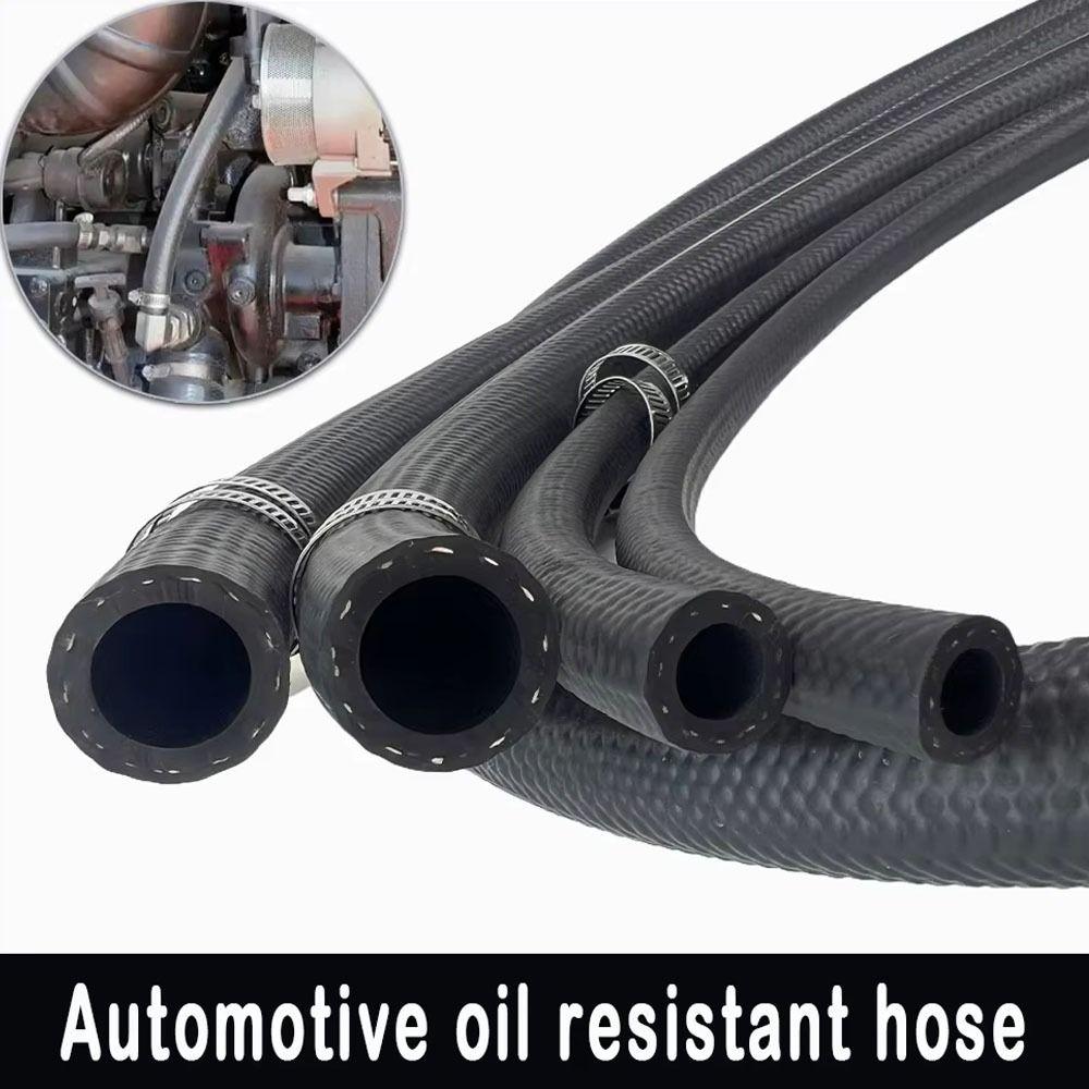 Durable Multifunctional Car Fuel Hoses ID 4 5 6 8 10 12 14mm with Pipe Clamp NBR Oil Resistant Hose Diesel Hose