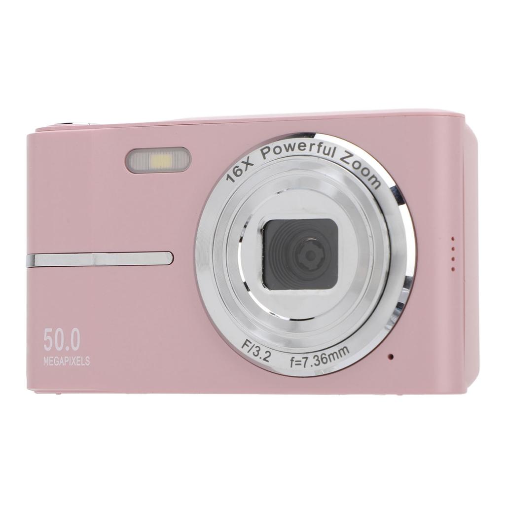 Карманная цифровая камера FHD 1080P 50MP Поддержка AF Автофокус 16X Zoom Студенты Портативный Компактный Маленький