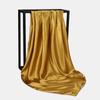 HUISHI Satin Scarf Solid Colors Neckerchief Hijab Scarf For Women Silk Satin Headband Hair Scarves 90cm Square Shawls For Lady