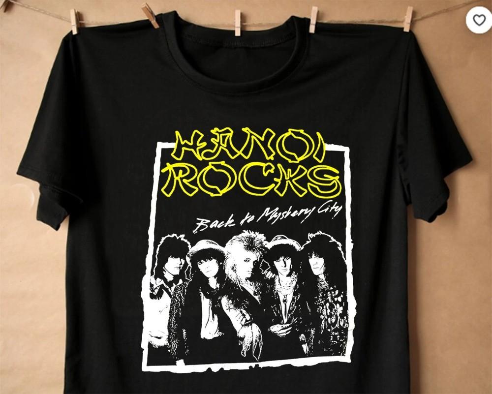 Band Hanoi Rocks T Shirt Black All Size S M L 234XL Unisex T-Shirt
