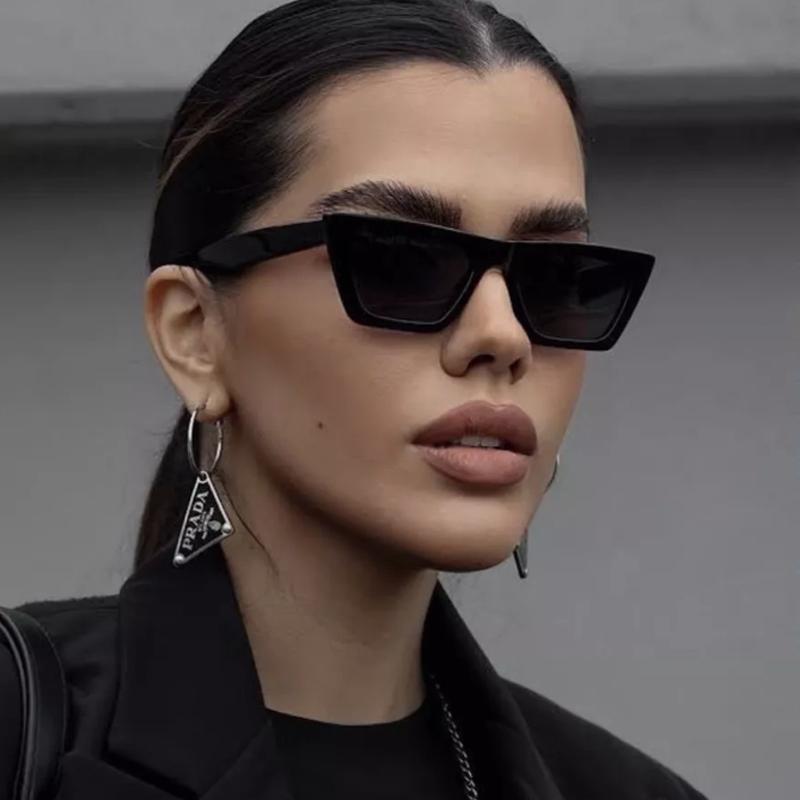 Защитные очки 3 шт. Модные женские солнцезащитные очки «кошачий глаз» Простого стиля Солнцезащитные очки Женские Дизайн черных линз UV400 Очки для вождения